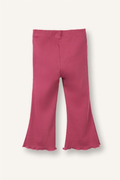 Baby Girl Flare Fit Ribbed Leggings