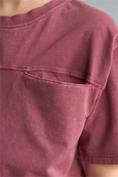 New Regular Fıt Bisiklet Yaka Kısa Kollu Tişört Erkek Çocuk