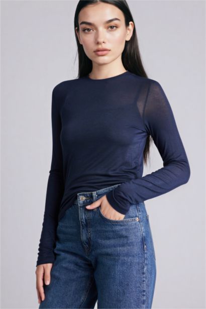 Футболка Slim Fit в рубчик