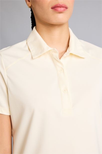 Спортивная шелковая футболка поло Standard Fit с коротким рукавом