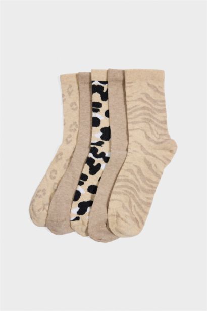 5'li Pamuklu Uzun Çorap