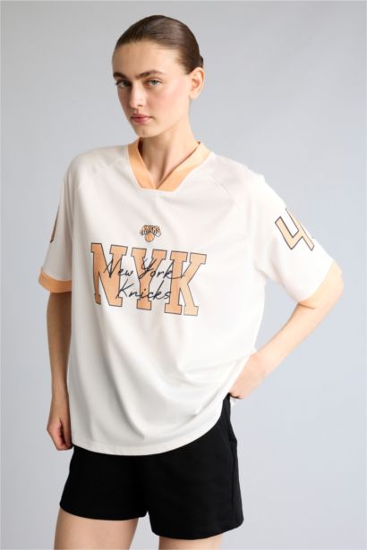 NBA Oversize Forma Kumaş Tişört