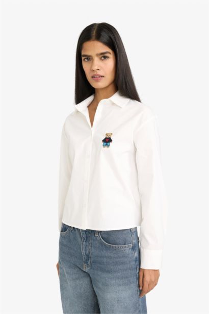 Oversize Teddy Bear Bengaline Shirt