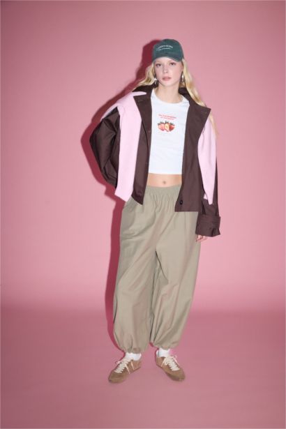 بنطلون بالون فيت بجيب وخصر عادي