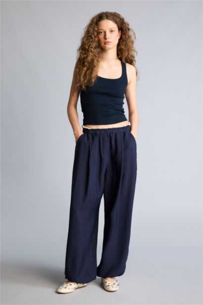 Balloon Fit Double Pocket Trousers
