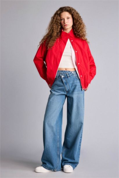 Hakim Yaka Tafta Poplin Ceket