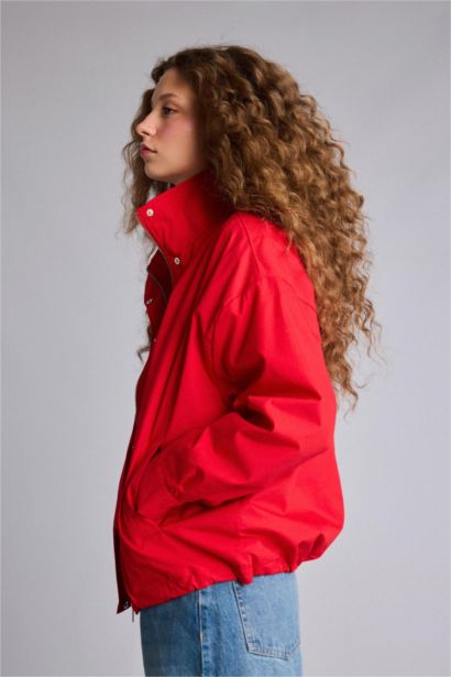 Hakim Yaka Tafta Poplin Ceket