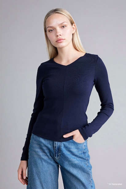 Slim Fit Basic Modal T-Shirt