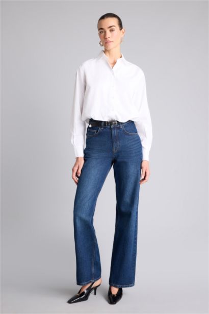 Balloon Fıt Poplin Gömlek