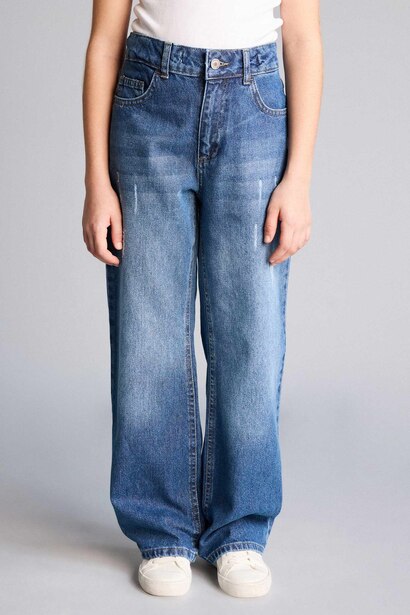 Girl Straight Wide Jeans