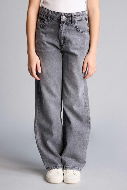 Girl Straight Wide Jeans