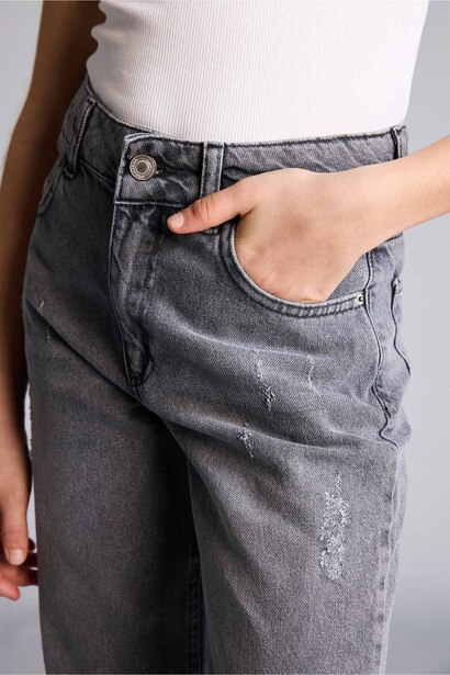 Girl Straight Wide Jeans