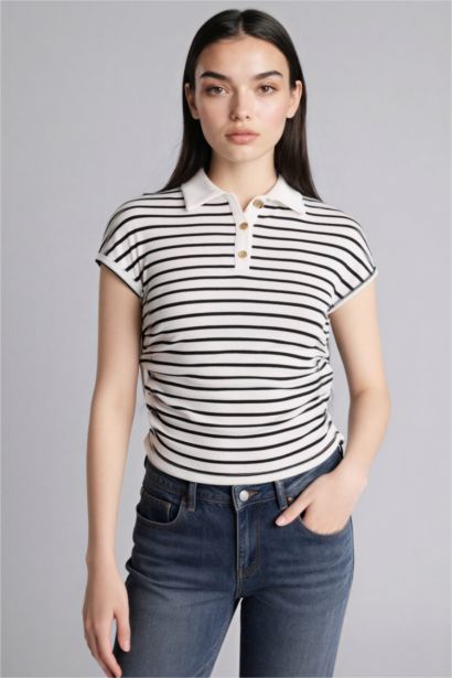 Woman Short Sleeve Polo T-Shirt