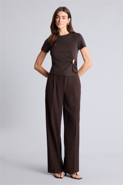 Футболка Slim Fit в рубчик с аксессуарами