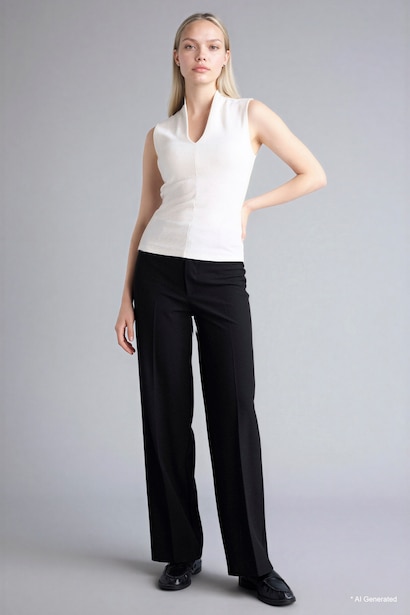 Slim Fit Camisole V-Neck Tank Top