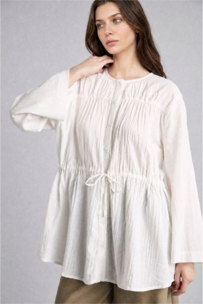Regular Fit Wowen Fabrics Long Sleeve Tunic