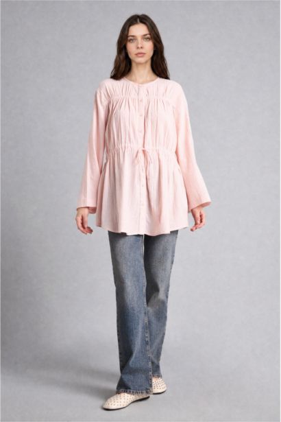 Regular Fit Wowen Fabrics Long Sleeve Tunic