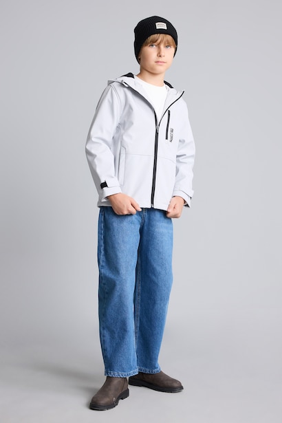 Boy Hooded Fleece Lined Raincoat