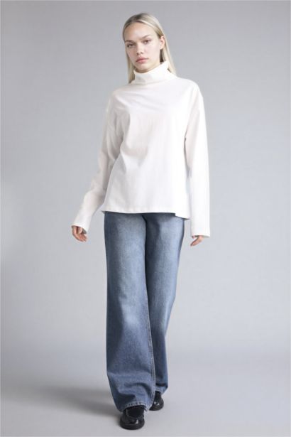 Футболка Premium Relax Fit с воротником-стойкой