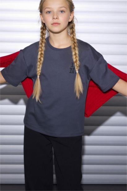 I Love NY Oversıze Tişört Kız Çocuk