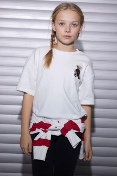 I Love NY Oversıze Tişört Kız Çocuk