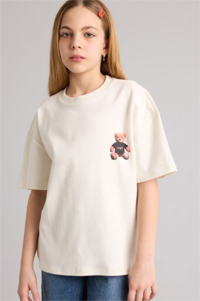 I Love NY Oversıze Tişört Kız Çocuk