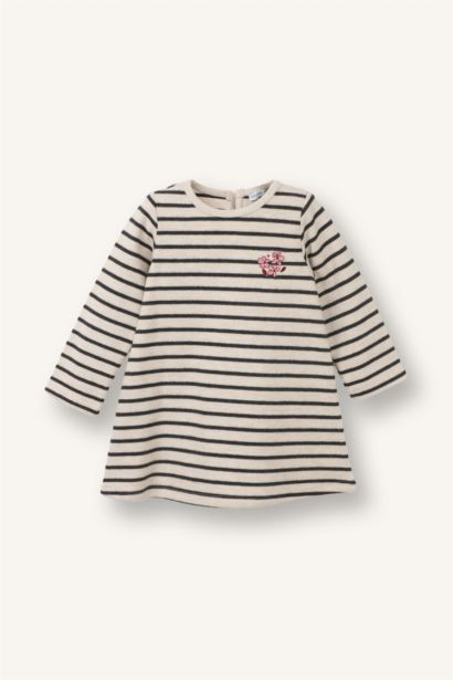 Baby Girl Long Sleeve Thessaloniki Fabric Dress