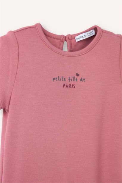 Girl Embroidered Short Sleeve Dress