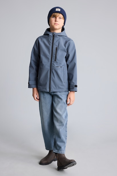 Boy Hooded Fleece Lined Raincoat