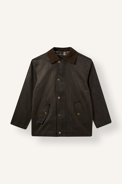 Boy Polo Collar Cotton Lined Puffer Jacket