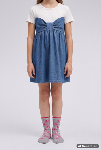 Girl Barbie Licensed 2 piece Long sock