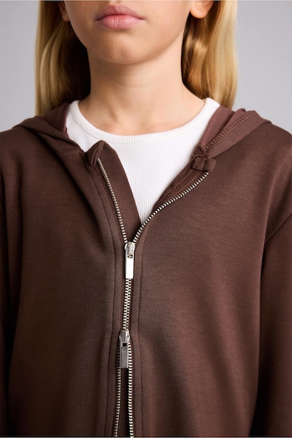 Slim Fit Hooded Cardigan