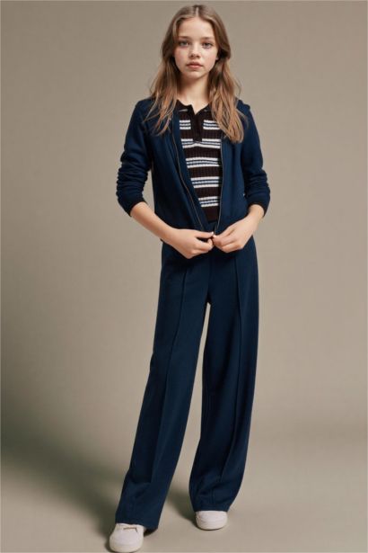 Girl Zipped Modal Zip Up Sweatshirt