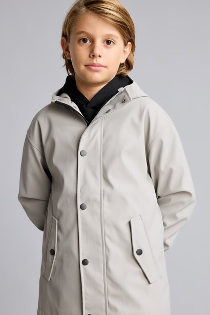 Boy Hooded Taffeta Raincoat