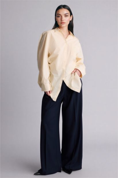 үлкен пішім Ұзын жеңді көйлек