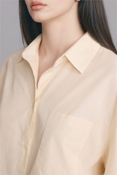 үлкен пішім Ұзын жеңді көйлек