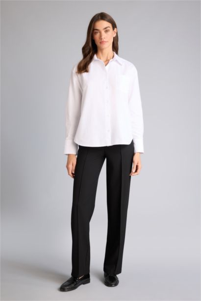 قميص ردن طويل أوكسفورد اوفر سايز