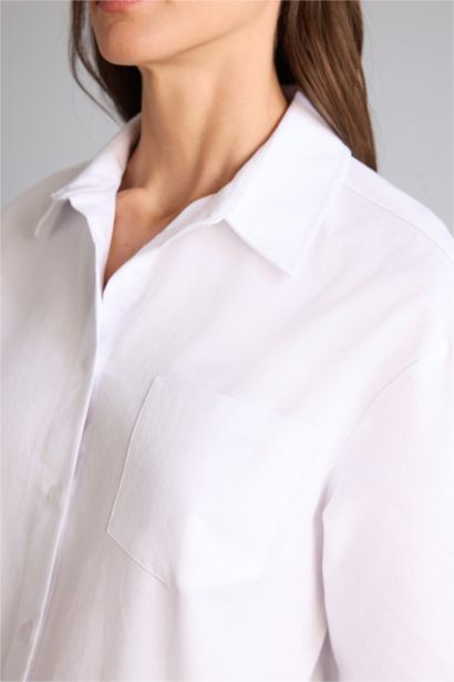 قميص ردن طويل أوكسفورد اوفر سايز