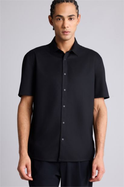 Slim Fit қысқа жеңді жейде