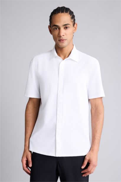 Рубашка Slim Fit с коротким рукавом