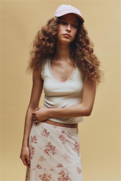 Slim Fit Camisole U Collar Tank Top