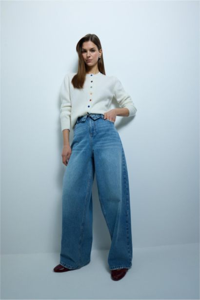 %100 Pamuk Relax Fıt Jean Pantolon