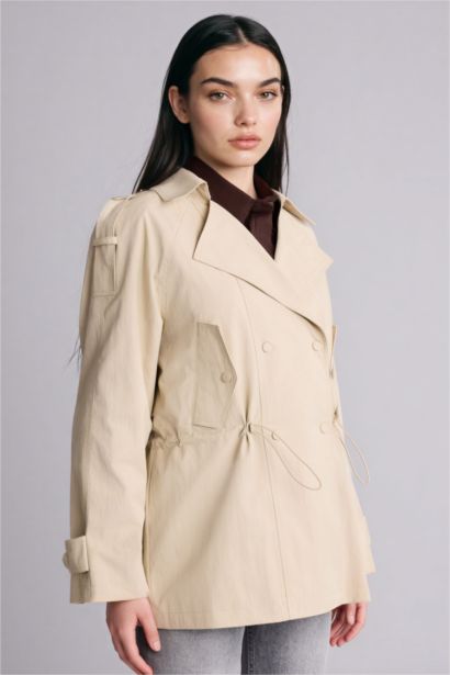 Regular Fıt Gömlek Yaka Twill Trençkot
