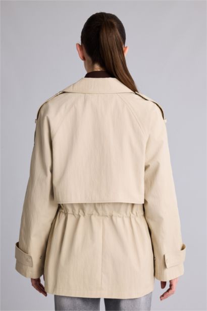 Regular Fıt Gömlek Yaka Twill Trençkot