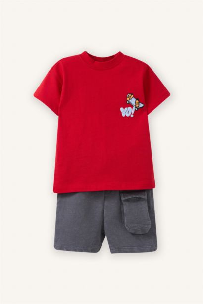 2 piece Regular Fit Crew Neck Set