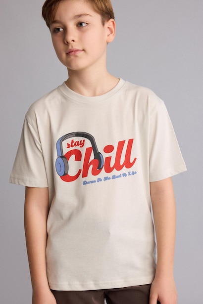 Boy Regular Fit Printed Short Sleeve T-Shirt