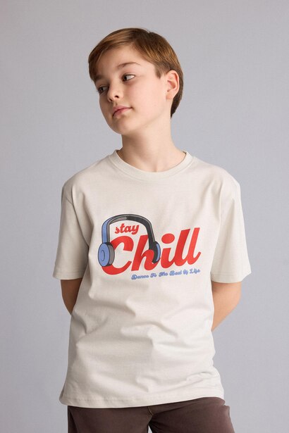Boy Regular Fit Printed Short Sleeve T-Shirt
