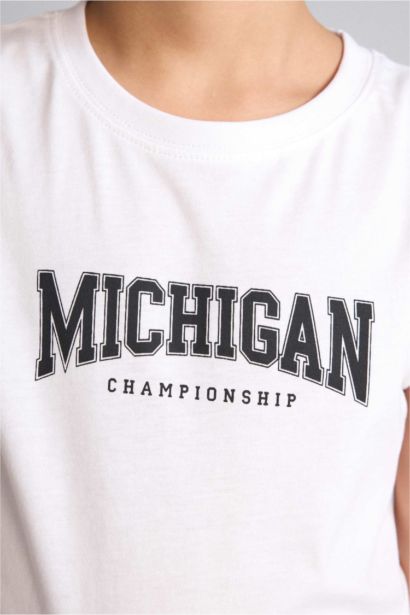 Boy Crew Neck Slogan Print Tank Top