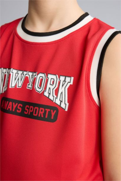 Boy Regular Fit Printed Tank Top