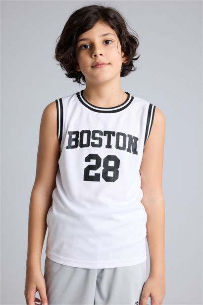 Boy Regular Fit Printed Tank Top